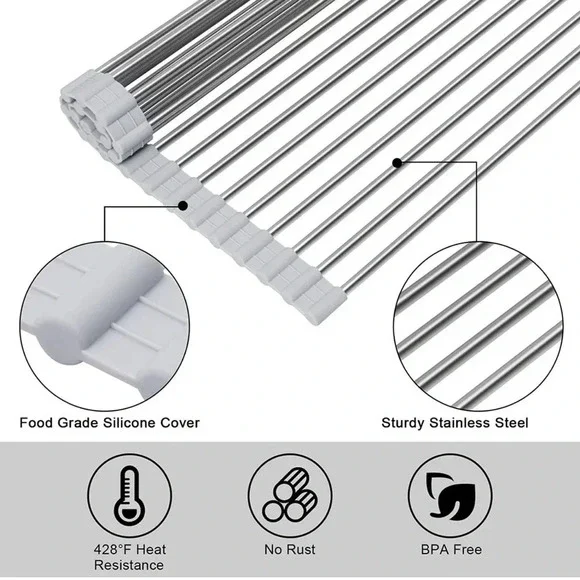 🆕 Over The Sink Dish Drying Rack - Picture 6 of 6